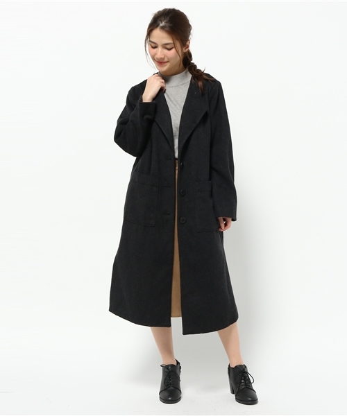 Kastane（カスタネ）の「ロングCT（その他アウター・レディース・キャメル/チャコールグレー・FREE）」の16枚目の写真