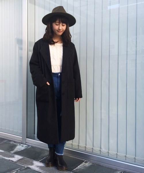 Kastane（カスタネ）の「ロングCT（その他アウター・レディース・キャメル/チャコールグレー・FREE）」の14枚目の写真