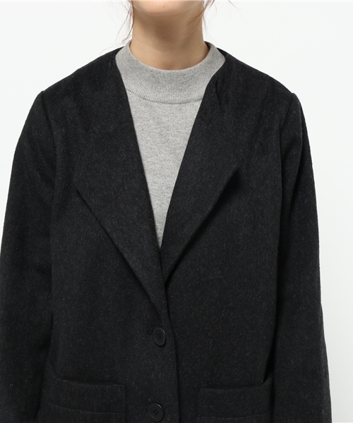 Kastane（カスタネ）の「ロングCT（その他アウター・レディース・キャメル/チャコールグレー・FREE）」の6枚目の写真