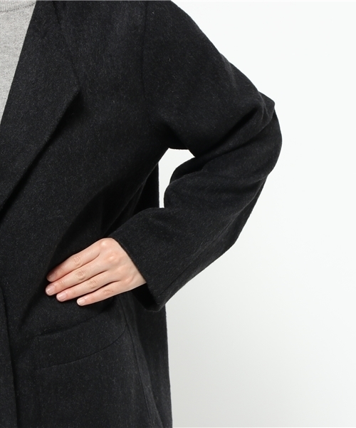 Kastane（カスタネ）の「ロングCT（その他アウター・レディース・キャメル/チャコールグレー・FREE）」の7枚目の写真