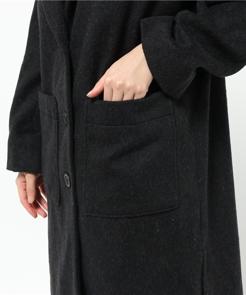 Kastane（カスタネ）の「ロングCT（その他アウター・レディース・キャメル/チャコールグレー・FREE）」の8枚目の写真