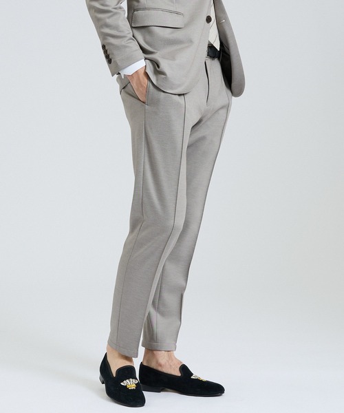 DESIGNWORKS（デザインワークス）の「【26S/S】モクロディーイージーパンツ / セットアップ対応 / ストレッチ（スラックス・メンズ・チャコールグレー/グレイッシュベージュ/ネイビー・44/46/48/50/52）」の10枚目の写真