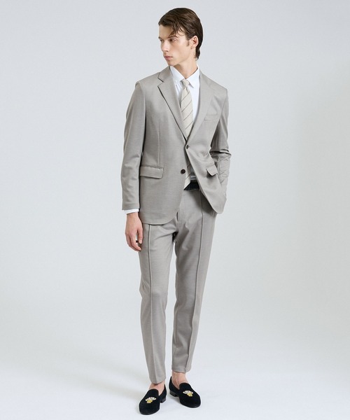 DESIGNWORKS（デザインワークス）の「【26S/S】モクロディーイージーパンツ / セットアップ対応 / ストレッチ（スラックス・メンズ・チャコールグレー/グレイッシュベージュ/ネイビー・44/46/48/50/52）」の9枚目の写真