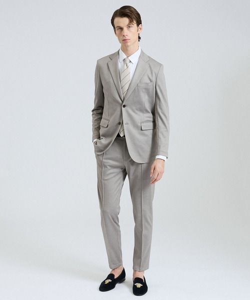 DESIGNWORKS（デザインワークス）の「【26S/S】モクロディーイージーパンツ / セットアップ対応 / ストレッチ（スラックス・メンズ・チャコールグレー/グレイッシュベージュ/ネイビー・44/46/48/50/52）」の7枚目の写真