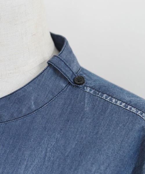 Eimee Law（エイミーロウ）の「ライトデニム ボウタイシャツ（シャツ/ブラウス・レディース・ブルー/ライトブルー・FREE）」の6枚目の写真