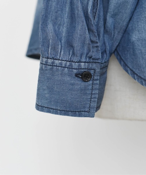 Eimee Law（エイミーロウ）の「ライトデニム ボウタイシャツ（シャツ/ブラウス・レディース・ブルー/ライトブルー・FREE）」の9枚目の写真