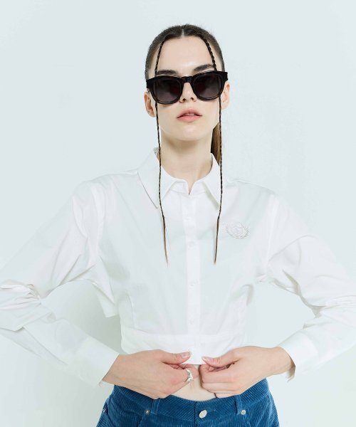 LARTIGENT(ラーティゼン)の「L6 RIBBON SHIRT(IVORY)(シャツ/ブラウス・レディース・その他・FREE)」の3枚目の写真