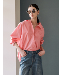 VNYSTUDIO（ブイエヌワイスタジオ）の「Unbalanced collared cotton Shirt_YA3LSN2（シャツ/ブラウス）」