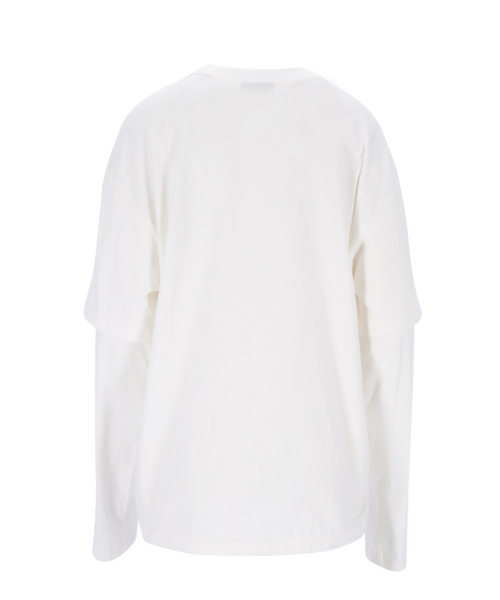 SETSETSET(セットセットセット)の「ALICE LAYERED TEE (WHITE)(Tシャツ/カットソー・レディース・その他・ONE SIZE)」の2枚目の写真