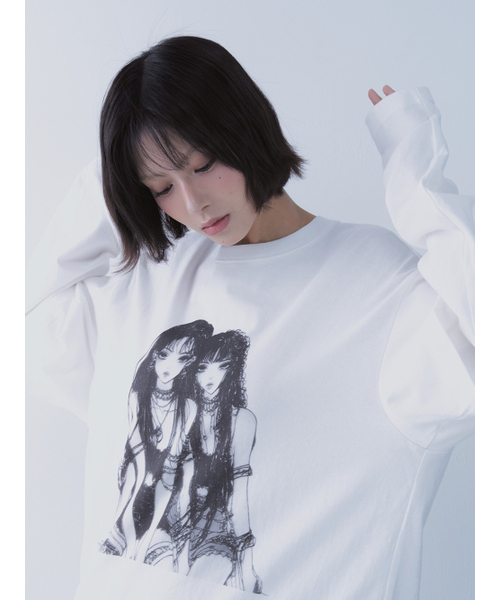 SETSETSET(セットセットセット)の「ALICE LAYERED TEE (WHITE)(Tシャツ/カットソー・レディース・その他・ONE SIZE)」の4枚目の写真