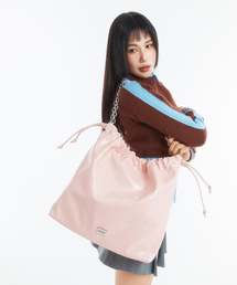 BADGIGI（バッドジジ）の「チェイントロウストリングバッグ ピンク（ショルダーバッグ）」