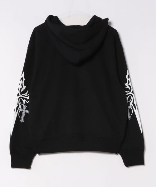 ８(eight)（エイト）の「クロスプリントZIPパーカー（パーカー・メンズ・ブラック/ホワイト/ブラック系その他・LARGE/MEDIUM）」の4枚目の写真