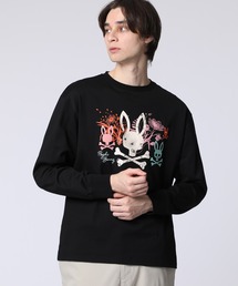 フラワーグラフィック ロングスリーブＴシャツ