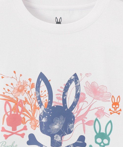Psycho Bunny(サイコバニー)の「フラワーグラフィック ロングスリーブTシャツ(Tシャツ/カットソー・メンズ・ホワイト/ブラック・MEDIUM/LARGE/X-LARGE)」の8枚目の写真