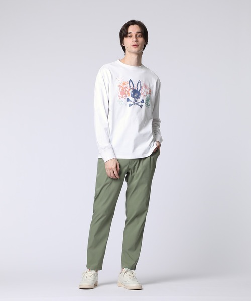 Psycho Bunny(サイコバニー)の「フラワーグラフィック ロングスリーブTシャツ(Tシャツ/カットソー・メンズ・ホワイト/ブラック・MEDIUM/LARGE/X-LARGE)」の5枚目の写真