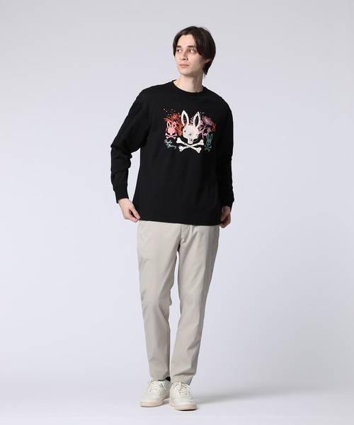 Psycho Bunny(サイコバニー)の「フラワーグラフィック ロングスリーブTシャツ(Tシャツ/カットソー・メンズ・ホワイト/ブラック・MEDIUM/LARGE/X-LARGE)」の13枚目の写真