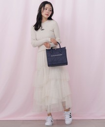 チュールランダムティアードスカート