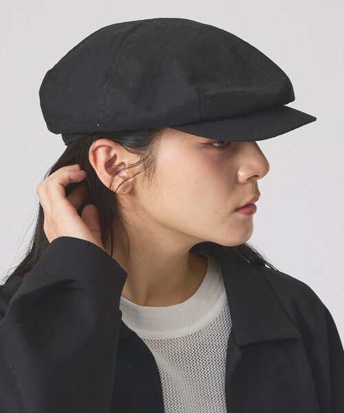 Ruben(ルーベン)の「【RUBEN/ルーベン】COTTON LINEN BIG CASKET/コットンリネンビックキャスケット/ユニセックス/【WEB限定】(キャスケット・メンズ・アイボリー/ブラック・フリー)」の3枚目の写真