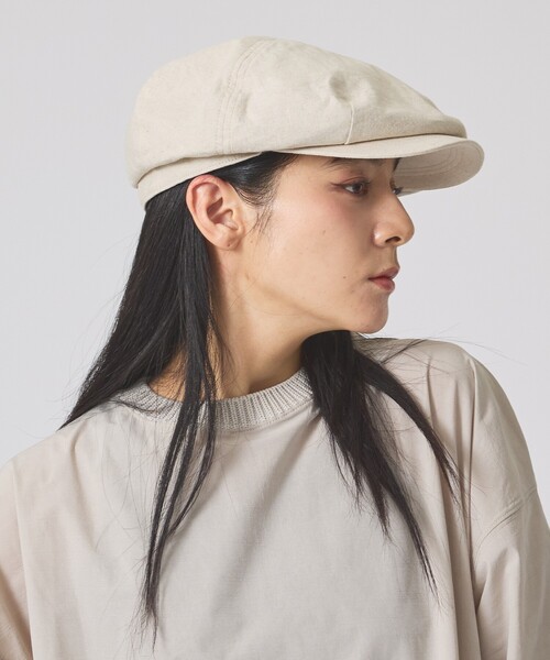 Ruben(ルーベン)の「【RUBEN/ルーベン】COTTON LINEN BIG CASKET/コットンリネンビックキャスケット/ユニセックス/【WEB限定】(キャスケット・メンズ・アイボリー/ブラック・フリー)」の7枚目の写真