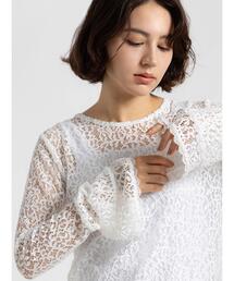 Te chichi | 【Atelier ChouChou】コードレースフレアスリーブトップス(ニット/セーター)