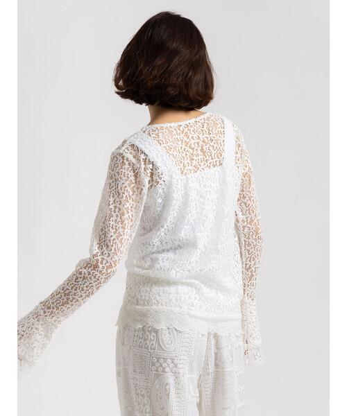 Te chichi（テチチ）の「【Atelier ChouChou】コードレースフレアスリーブトップス（ニット/セーター・レディース・オフホワイト・F）」の10枚目の写真
