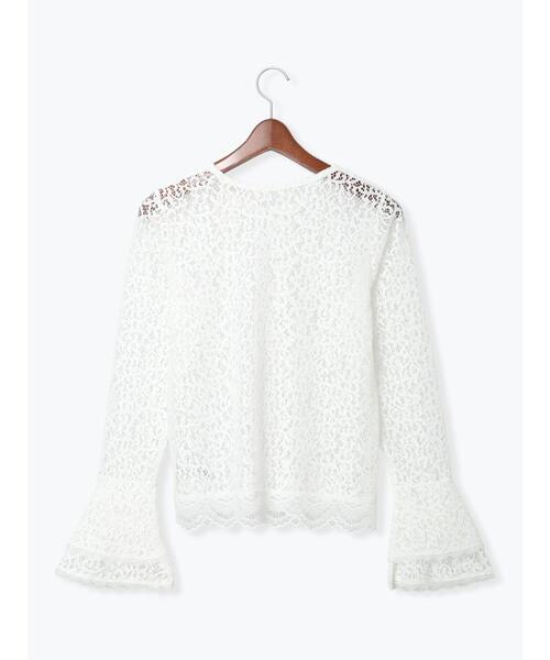 Te chichi（テチチ）の「【Atelier ChouChou】コードレースフレアスリーブトップス（ニット/セーター・レディース・オフホワイト・F）」の12枚目の写真