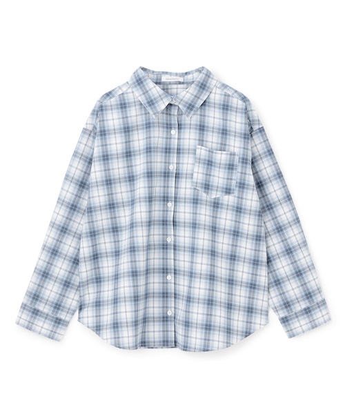 LOVETOXIC（ラブトキシック）の「ルーズチェックシャツ（シャツ/ブラウス・キッズ・ブラック/サックスブルー/ブラウン・M:150cm/L:160cm/S:140cm/130cm）」の6枚目の写真