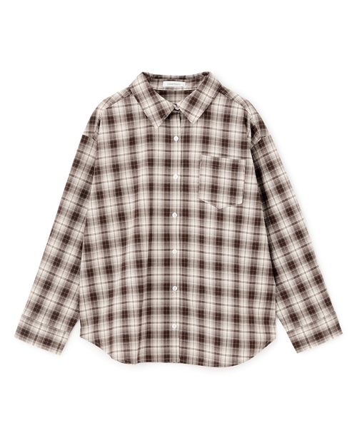 LOVETOXIC（ラブトキシック）の「ルーズチェックシャツ（シャツ/ブラウス・キッズ・ブラック/サックスブルー/ブラウン・M:150cm/L:160cm/S:140cm/130cm）」の8枚目の写真