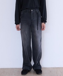 JOHN LAWRENCE SULLIVAN WASHED DENIM WIDE PANTS (JLS-02-26)（デニム
