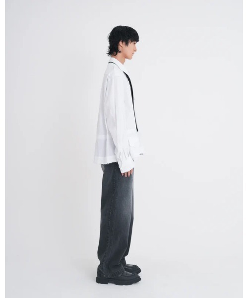 Tamme(タム)の「Tamme DOUBLE KNEE DENIM PANTS (26S0348)(デニムパンツ・メンズ・ブラック/インディゴブルー・1/2)」の7枚目の写真