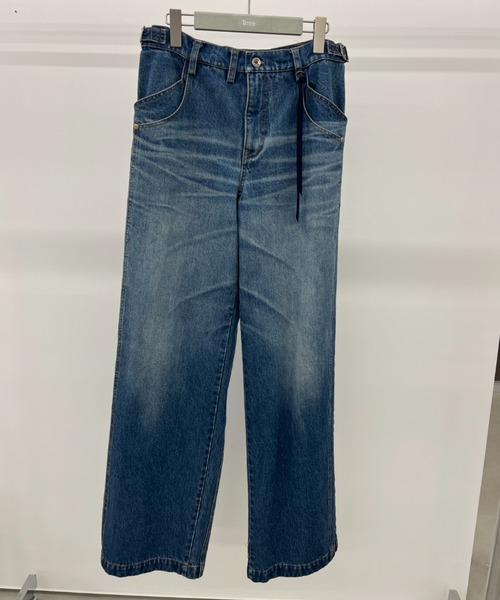Tamme(タム)の「Tamme DOUBLE KNEE DENIM PANTS (26S0348)(デニムパンツ・メンズ・ブラック/インディゴブルー・1/2)」の15枚目の写真