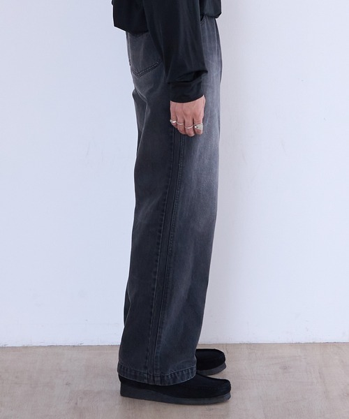 Tamme(タム)の「Tamme DOUBLE KNEE DENIM PANTS (26S0348)(デニムパンツ・メンズ・ブラック/インディゴブルー・1/2)」の19枚目の写真