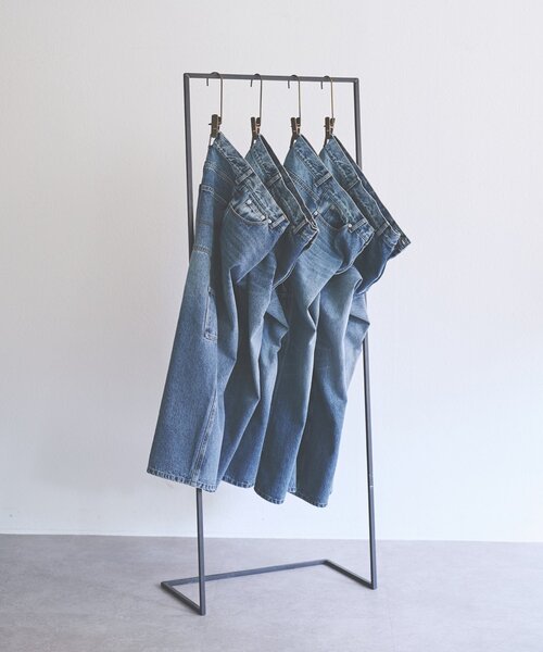 BEARDSLEY（ビアズリー）の「刺繍入りワイドデニム（その他パンツ・レディース・インディゴブルー・3/2/1/0）」の2枚目の写真