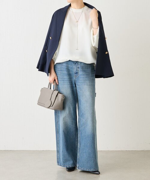 BEARDSLEY（ビアズリー）の「刺繍入りワイドデニム（その他パンツ・レディース・インディゴブルー・3/2/1/0）」の12枚目の写真