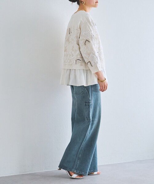 セール】刺繍入りワイドデニム（その他パンツ）｜BEARDSLEY