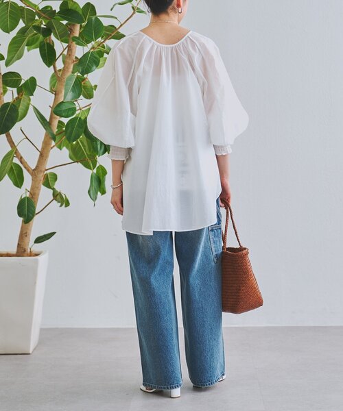 BEARDSLEY（ビアズリー）の「刺繍入りワイドデニム（その他パンツ・レディース・インディゴブルー・3/2/1/0）」の8枚目の写真