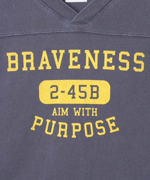 GEORGE'S（ジョージズ）の「フットボールロンＴ（Tシャツ/カットソー・レディース・オフホワイト/グリーン/ネイビー・FREE）」の17枚目の写真