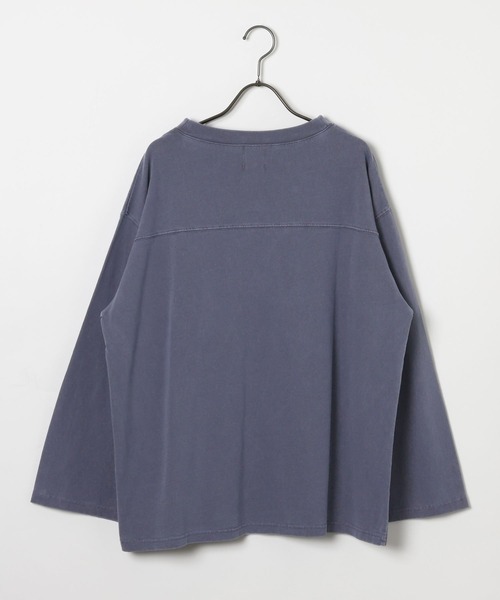 GEORGE'S（ジョージズ）の「フットボールロンＴ（Tシャツ/カットソー・レディース・オフホワイト/グリーン/ネイビー・FREE）」の9枚目の写真