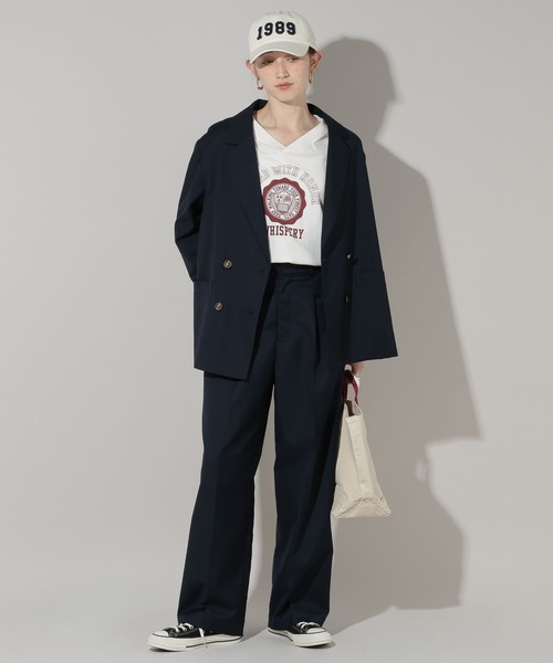 GEORGE'S（ジョージズ）の「フットボールロンＴ（Tシャツ/カットソー・レディース・オフホワイト/グリーン/ネイビー・FREE）」の19枚目の写真