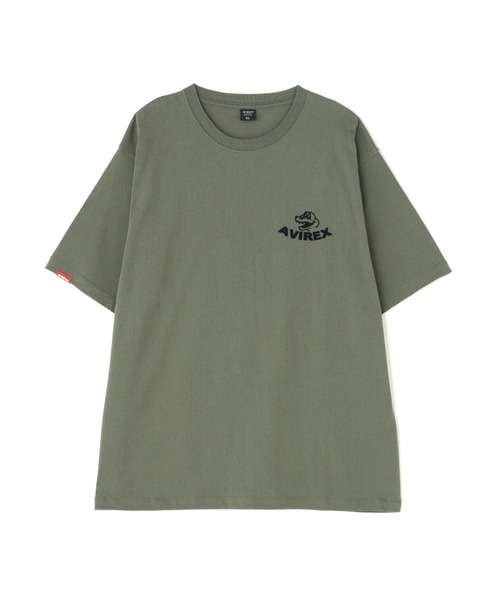 AVIREX(アヴィレックス)の「《WEB&DEPOT限定》USS FORT SNELLING T-SHIRT(Tシャツ/カットソー・レディース・ホワイト/サックスブルー/オリーブ/ブラック/ピンク・F)」の14枚目の写真