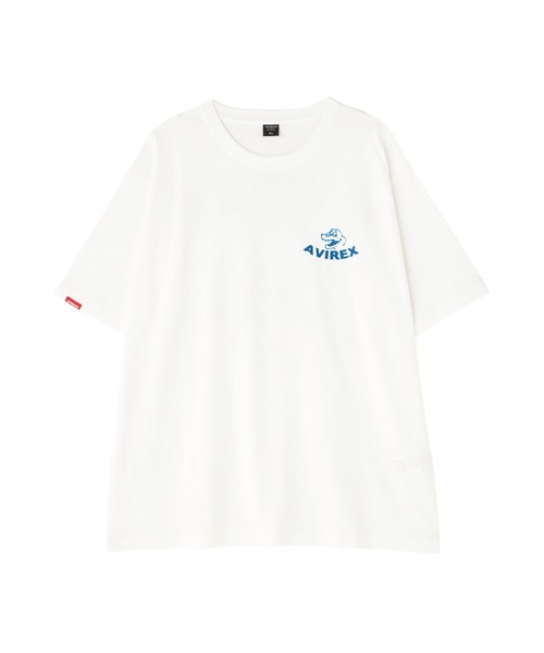 AVIREX(アヴィレックス)の「《WEB&DEPOT限定》USS FORT SNELLING T-SHIRT(Tシャツ/カットソー・レディース・ホワイト/サックスブルー/オリーブ/ブラック/ピンク・F)」の8枚目の写真