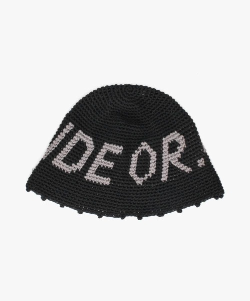 OVERRIDE（オーバーライド）の「OVERRIDE  REC CROCHET LOGO HAT SG / オーバーライド（ハット・レディース・レッド/ブラウン/ブラック・57~59cm）」の8枚目の写真