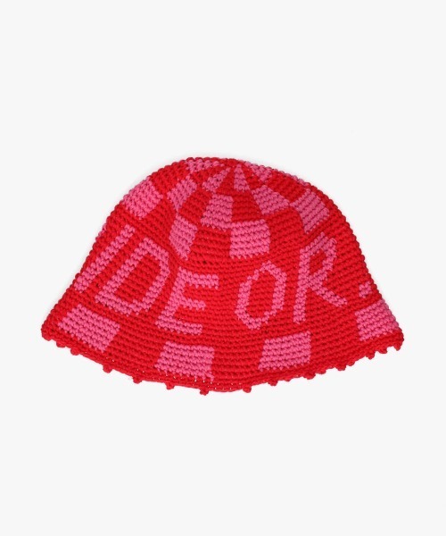 OVERRIDE（オーバーライド）の「OVERRIDE  REC CROCHET LOGO HAT SG / オーバーライド（ハット・レディース・レッド/ブラウン/ブラック・57~59cm）」の13枚目の写真