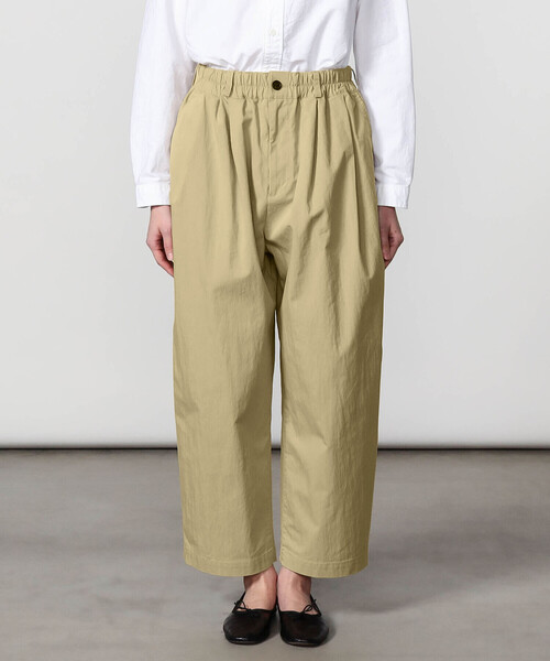 DANTON（ダントン）の「DANTON | コットンナイロンツイル 2タックワイドイージーパンツ WOMEN（その他パンツ・レディース・ネイビー/ベージュ・36）」の10枚目の写真