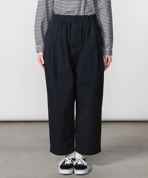 DANTON（ダントン）の「DANTON | コットンナイロンツイル 2タックワイドイージーパンツ WOMEN（その他パンツ・レディース・ネイビー/ベージュ・36）」の15枚目の写真