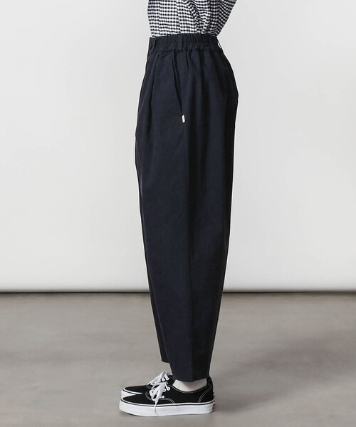 DANTON（ダントン）の「DANTON | コットンナイロンツイル 2タックワイドイージーパンツ WOMEN（その他パンツ・レディース・ネイビー/ベージュ・36）」の16枚目の写真