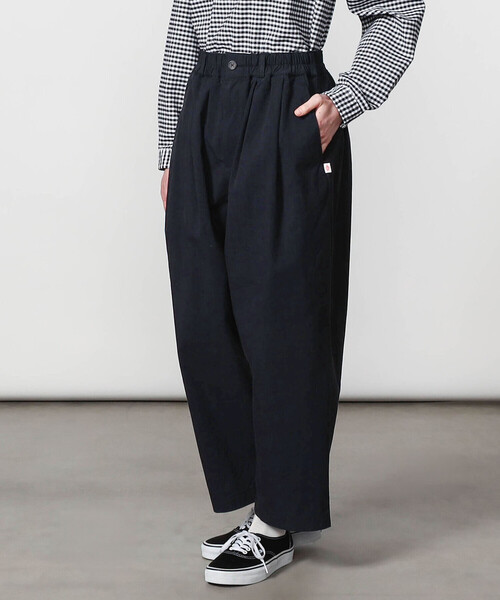 DANTON（ダントン）の「DANTON | コットンナイロンツイル 2タックワイドイージーパンツ WOMEN（その他パンツ・レディース・ネイビー/ベージュ・36）」の19枚目の写真