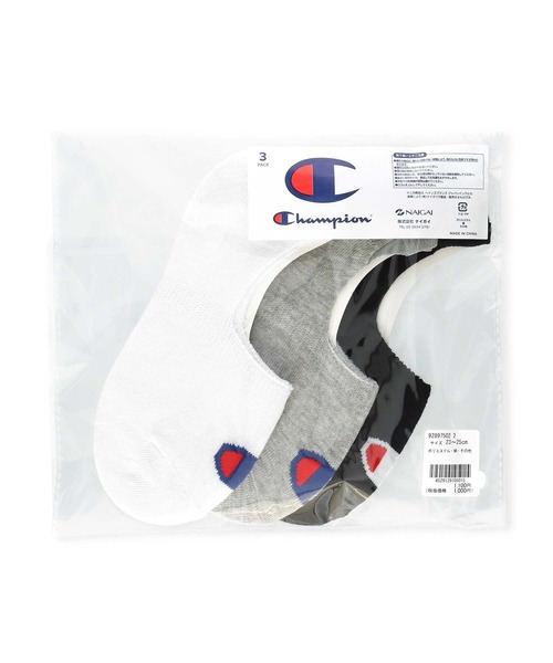 Champion（チャンピオン）の「【3足セット】Champion レディース メンズ Cマーク 消臭糸使用 アーチサポート かかと滑り止め付き カバーソックス 92897502（ソックス/靴下・メンズ・ブラック/その他3/その他2・L/M/S）」の17枚目の写真