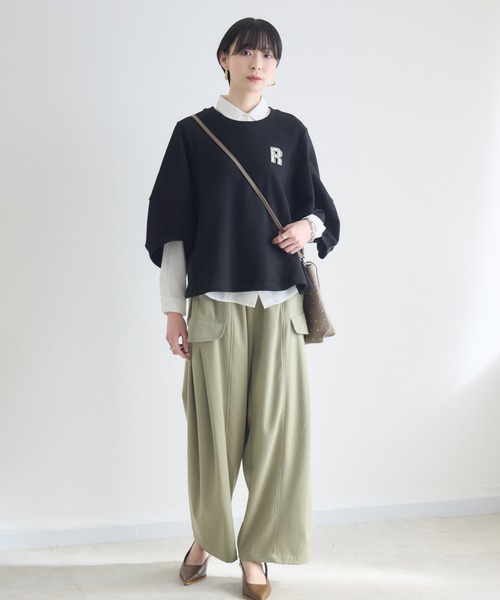 Paradise Picnic（パラダイスピクニック）の「SUGAR ROSE カーゴタックパンツ（カーゴパンツ・レディース・チャコールグレー/カーキ/ベージュ・FREE）」の10枚目の写真