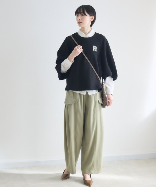 Paradise Picnic（パラダイスピクニック）の「SUGAR ROSE カーゴタックパンツ（カーゴパンツ・レディース・チャコールグレー/カーキ/ベージュ・FREE）」の11枚目の写真